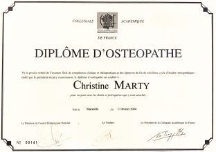 ChristineMarty-diplome osteo